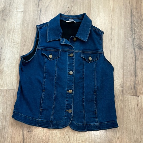 Alia Jackets & Blazers - Vintage Stretch Denim Vest